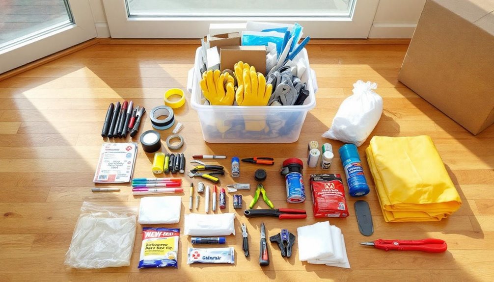 emergency supplies for moving